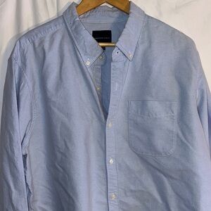 American Eagle Outfitters Sky Blue Casual Shirt